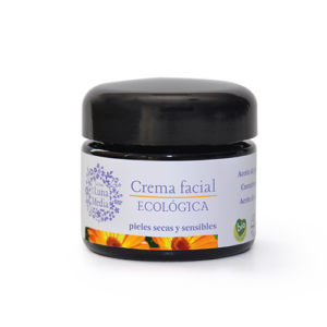 Crema facial ecológica pieles secas y sensibles