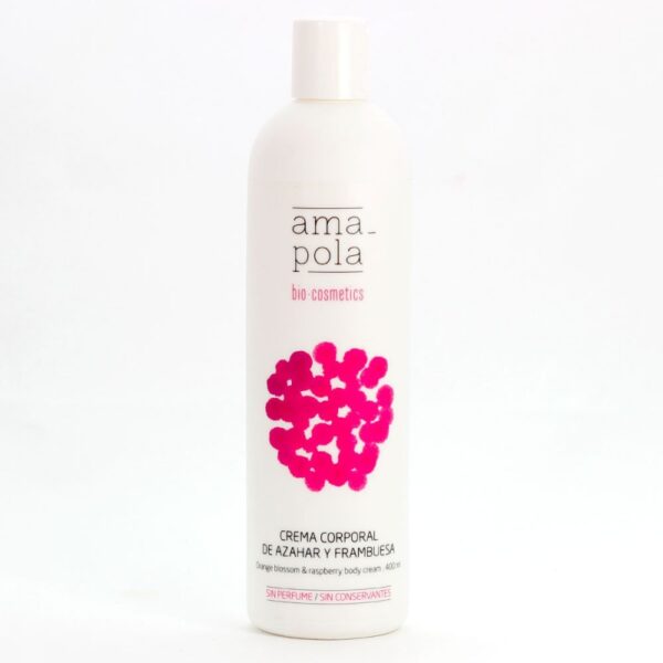 Crema Corporal hidratante frambuesa y Azahar 400 ml